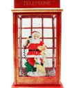 Ver imagem 4 de Cabine Telefone Inglês Papai Noel Natal Dog Musical de 26cm