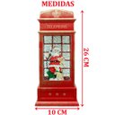 Ver imagem 6 de Cabine Telefone Inglês Papai Noel Natal Dog Musical de 26cm