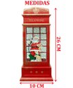 Ver imagem 6 de Cabine Telefone Inglês Papai Noel Natal Dog Musical de 26cm