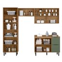 Ver imagem 2 de Lavanderia Modulada com 2 Aéreos, 1 Balcão e 1 Armário Multiuso Toscana 100% Mdf