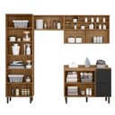 Ver imagem 2 de Lavanderia Modulada com 2 Aéreos, 1 Balcão e 1 Armário Multiuso Toscana 100% Mdf