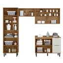 Ver imagem 2 de Lavanderia Modulada com 2 Aéreos, 1 Balcão e 1 Armário Multiuso Toscana 100% Mdf