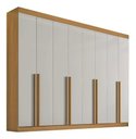 Ver imagem 1 de Guarda Roupa Casal 8 Pts Daymond Cinamomo Off White Ddoro