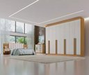Ver imagem 2 de Guarda Roupa Casal 8 Pts Daymond Cinamomo Off White Ddoro