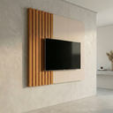 Ver imagem 1 de Painel para TV até 58 Polegadas Ripado 100% MDF 136CMX140CM Linha 2025 Boto Bege