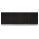 Ver imagem 1 de Armário Aéreo 160cm 4 Portas Nevada Branco/preto - Lumil Móveis