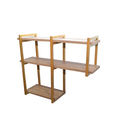 Ver imagem 1 de nicho INVERTIDO metalon 60X20 AMAD CLARO/DOURADO  METALICO 04