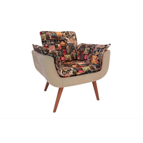 Poltrona Opala Estampada Beer