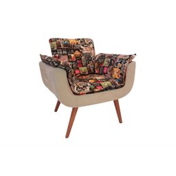 Poltrona Opala Estampada Beer - 1