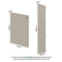 Ver imagem 7 de Guarda-Roupa 2 Módulos 2 Portas e 3 Prateleiras Frame CabeCasa MadeiraOriginals