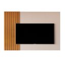 Ver imagem 3 de Painel para TV até 70 Polegadas Ripado 100% MDF 136CMX180CM Linha 2025 Bege