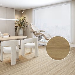Piso Vinílico Colado Comercial 17,7cm X 0,3cm X 121cm Job - 1