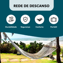Ver imagem 2 de Rede de Descanso Dormir Jardim Ao Ar Livre Portátil Vazada