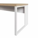 Ver mais imagens de Mesa em L Escritório Home Industrial MDP 170cm Macadâmia com Branco F5 Office
