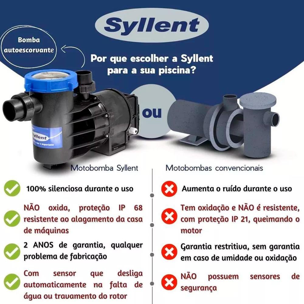 Bomba Pré Filtro Autoescorvante 1/3CV 220V Syllent (PF42M033-220/AS) - 5