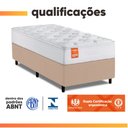 Ver imagem 5 de Cama Box Colchão Solteiro Molas Ensacadas Real 88x188x65cm Branco / Bege Inducol