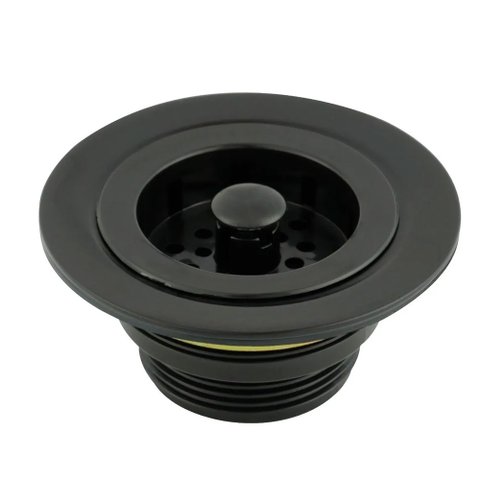 Válvula Americana para Pias Cozinha Black/preto Metal 3.1/2