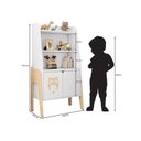 Ver imagem 7 de Conjunto Infantil 1 Estante 1 Mesa 1 Cadeira e Baú Corujinha Casatema MadeiraOriginals Branco/Marrom