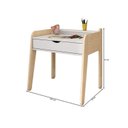 Ver imagem 4 de Conjunto Mesa e Cadeira Infantil Corujinha Casatema MadeiraOriginals Branco/Marrom