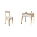 Ver imagem 2 de Conjunto Mesa e Cadeira Infantil Corujinha Casatema MadeiraOriginals Branco/Marrom