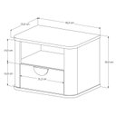 Ver imagem 6 de Cabeceira Ripada Queen com 2 Mesas de Cabeceira Curva Buriti