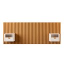 Ver imagem 4 de Cabeceira Ripada Queen com 2 Mesas de Cabeceira Curva Buriti