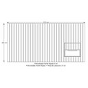Ver imagem 6 de Cabeceira Queen Ripada Suspensa Curva com 1 Mesa de Cabeceira 100% MDF Maracá Buriti Linha 2025 Marrom