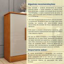 Ver mais imagens de Cômoda Infantil 1 Porta 4 Gavetas 104cm Harmonia Yescasa Marrom/Cinamomo/Off White