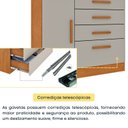 Ver imagem 7 de Cômoda Infantil 1 Porta 4 Gavetas 104cm Harmonia Espresso Móveis