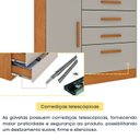 Ver imagem 7 de Cômoda Infantil 1 Porta 4 Gavetas 104cm Harmonia Yescasa Marrom/Cinamomo/Off White