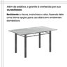Conjunto de Mesa Tubular 140cm X 75cm Tampo em Granito Topázio com 6 Cadeiras Iris B - 10