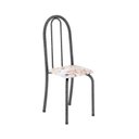Ver imagem 5 de Conjunto de Mesa Tubular 140cm x 75cm Tampo em Granito Topázio com 6 Cadeiras Iris B Prata/Bege