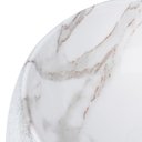 Ver imagem 4 de Cuba Pia Cerâmica Apoio Banheiro Lavabo Redonda 39x39cm Luxo - Branca