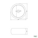 Ver imagem 6 de Cuba Pia Cerâmica Apoio Banheiro Lavabo Redonda 39x39cm Luxo - Branca