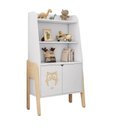 Ver imagem 5 de Conjunto Estante com Mesa e Cadeira Infantil Corujinha Casatema MadeiraOriginals Branco/Marrom