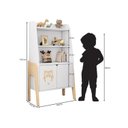 Ver imagem 6 de Conjunto Estante com Mesa e Cadeira Infantil Corujinha Casatema MadeiraOriginals Branco/Marrom