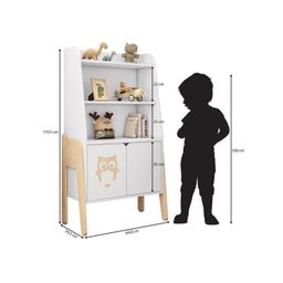 Conjunto Estante com Mesa e Cadeira Infantil Corujinha casatema - 6