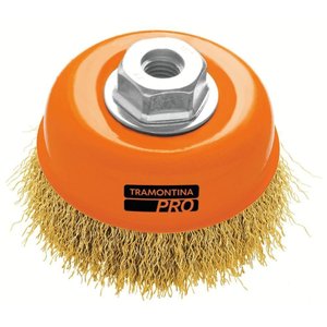 Escova Tipo Copo Arame Ondulado 4'' Tramontina Pro Tramontina