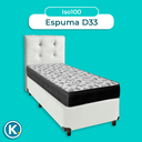 Ver imagem 4 de Cama Box + Colchão Solteiro Ortobom D33 Iso100 + Cabeceira Estofada