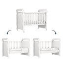 Ver imagem 6 de Conjunto Quarto Infantil 1 Berço Mini Cama Mirelle 1 Guarda-Roupa de Bebê 4 Portas e 2 Gavetas Ariel Branco