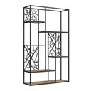 Ver imagem 6 de Estante Alta 6 Prateleiras P1057 122 Cm Oak Preto Pp Milani Store
