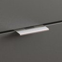 Ver imagem 6 de Mesa Escrivaninha Alessa M1 Lukaliam 2 Gavetas Office Amêndoa / Chumbo