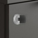 Ver imagem 5 de Mesa Escrivaninha Alessa M1 Lukaliam 2 Gavetas Office Amêndoa / Chumbo