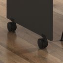 Ver imagem 3 de Mesa Escrivaninha Alessa M1 Lukaliam 2 Gavetas Office Amêndoa / Chumbo