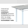Conjunto de Mesa Tubular 140cm X 75cm Tampo em Granito Topázio com 6 Cadeiras Iris - 9