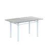 Conjunto de Mesa Tubular 140cm X 75cm Tampo em Granito Topázio com 6 Cadeiras Iris - 5
