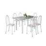 Conjunto de Mesa Tubular 140cm X 75cm Tampo em Granito Topázio com 6 Cadeiras Iris - 2