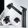 Torneira Banheiro e Lavabo com Monocomando e Misturador Articulável - Preta - 5