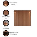 Ver imagem 4 de Painel River 1.8 com Led Rack Bancada Atlas 1.8 Lukaliam Móveis Jequitiba Ripado 3d/off White