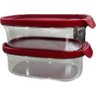 Tupperware Kit 2 Peças Potes Ultra Clear 500ml Paixão Kit 2 Peças Potes Ultra Clear 500ml Paixão - 1